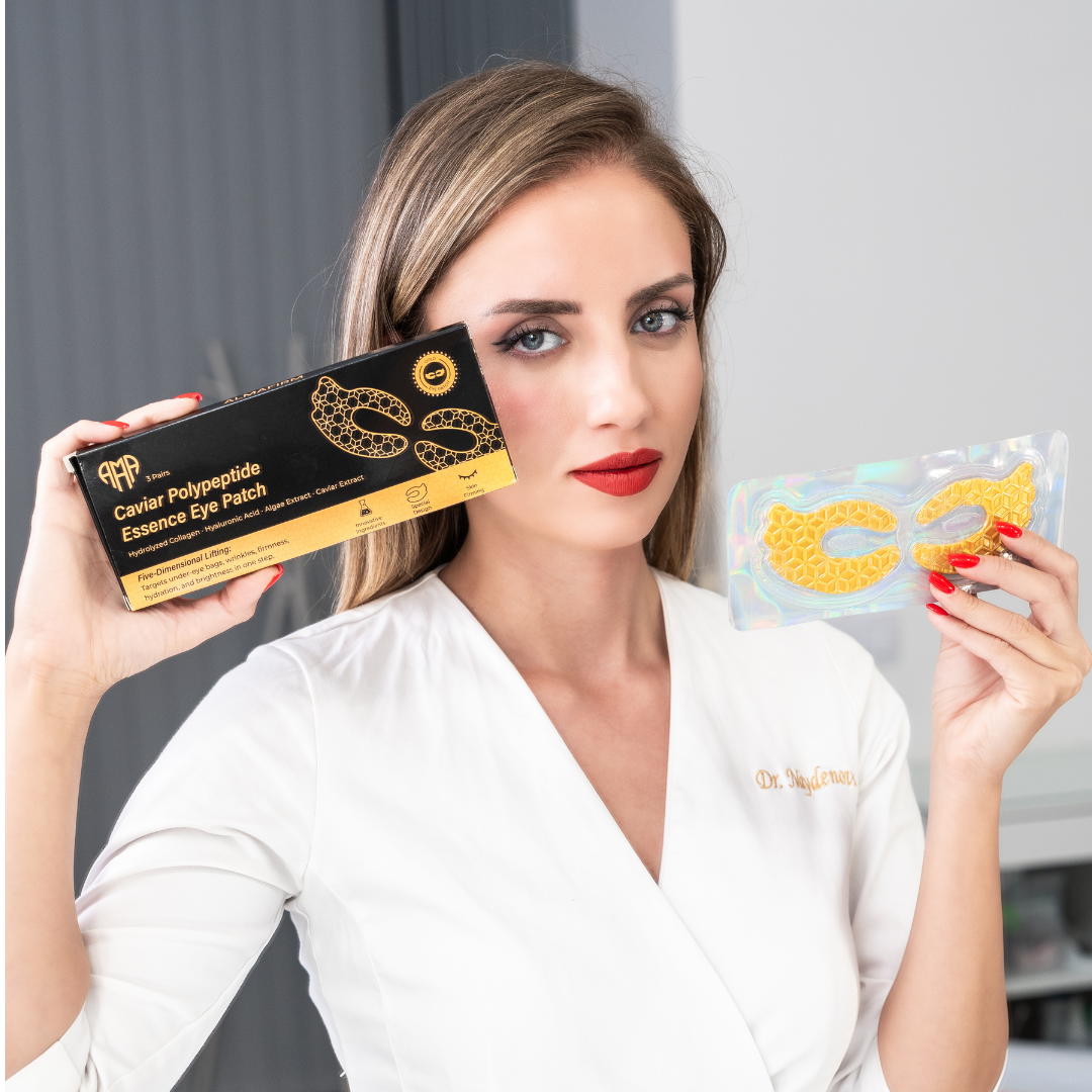 Επίθεμα ματιών Caviar Polypeptide Essence – Εντατική παραγωγή κολλαγόνου & Φροντίδα Ενυδάτωσης (3 τεμάχια)