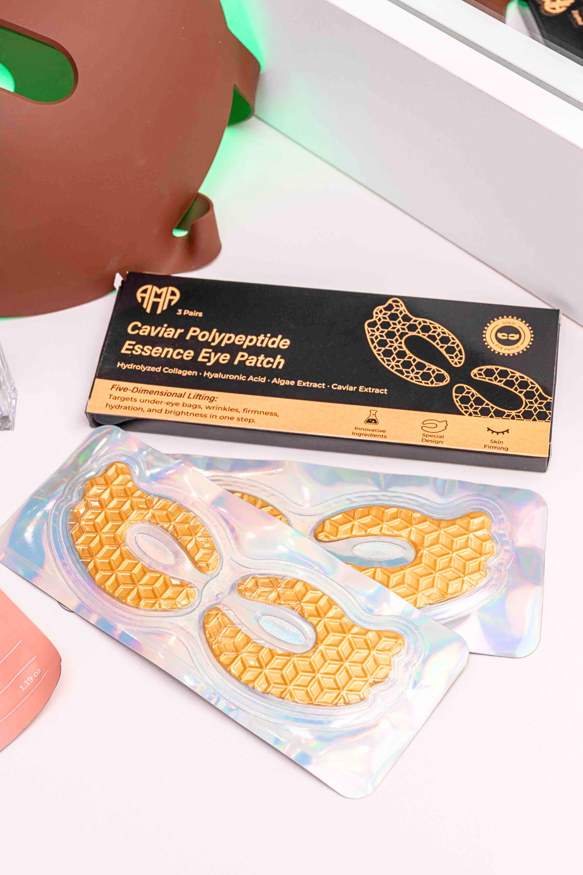 Επίθεμα ματιών Caviar Polypeptide Essence – Εντατική παραγωγή κολλαγόνου & Φροντίδα Ενυδάτωσης (3 τεμάχια)