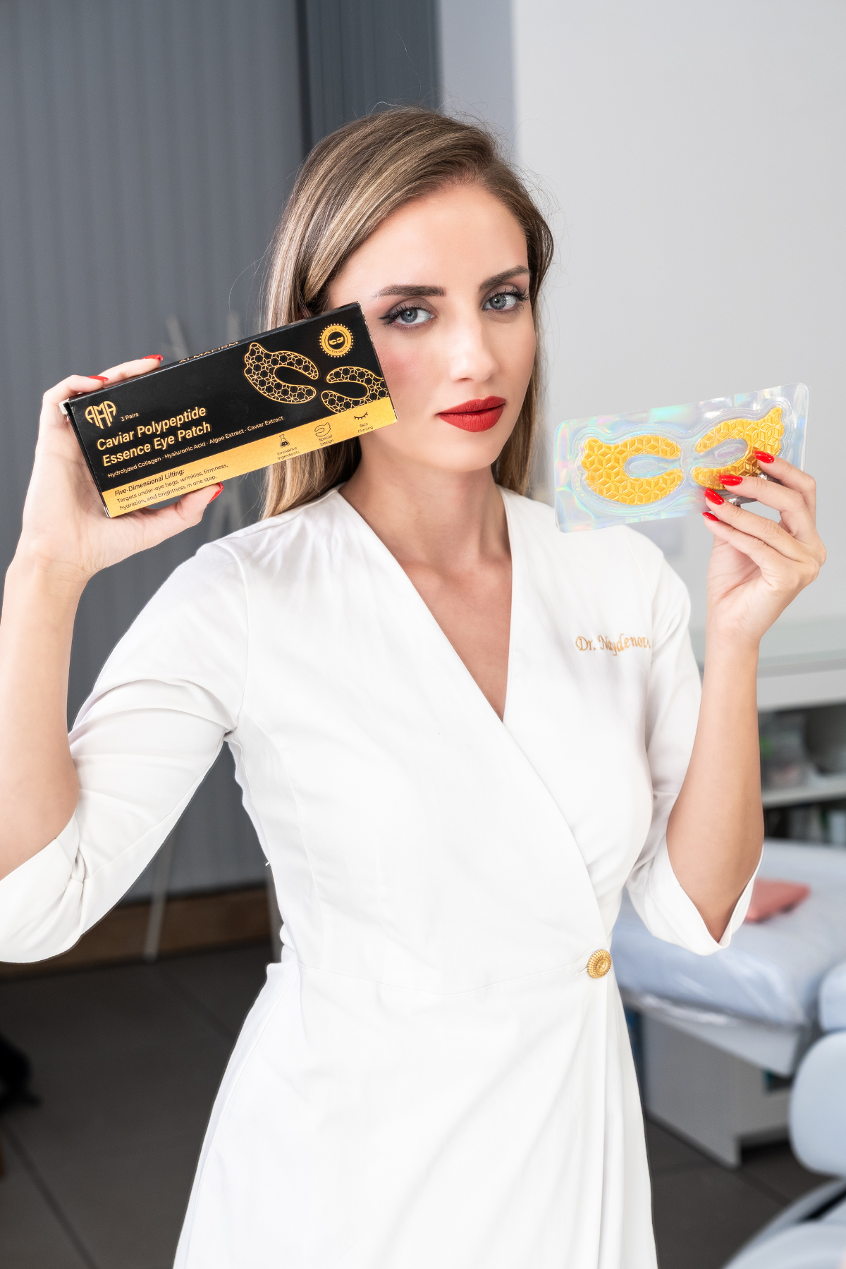 Επίθεμα ματιών Caviar Polypeptide Essence – Εντατική παραγωγή κολλαγόνου & Φροντίδα Ενυδάτωσης (3 τεμάχια)