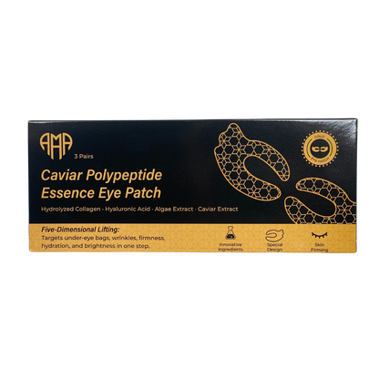 Επίθεμα ματιών Caviar Polypeptide Essence – Εντατική παραγωγή κολλαγόνου & Φροντίδα Ενυδάτωσης (3 τεμάχια)