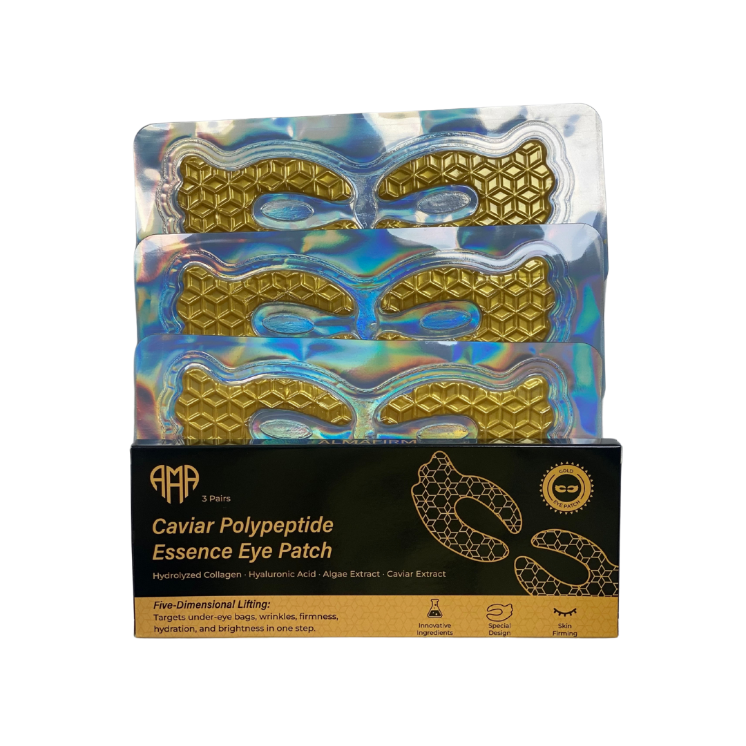 Επίθεμα ματιών Caviar Polypeptide Essence – Εντατική παραγωγή κολλαγόνου & Φροντίδα Ενυδάτωσης (3 τεμάχια)